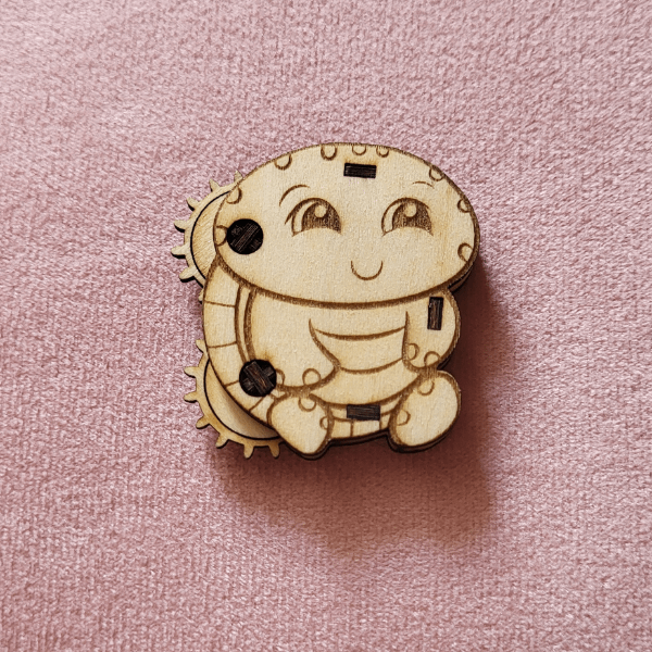 Créa Pep's tortue en bois, à colorier et collectionner